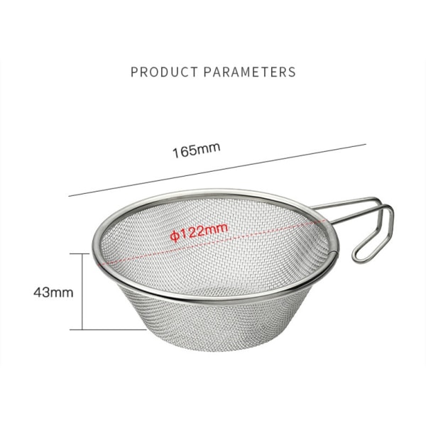 Filter Mesh Utomhuscamping CAMPINGMOON 304 Rostfri