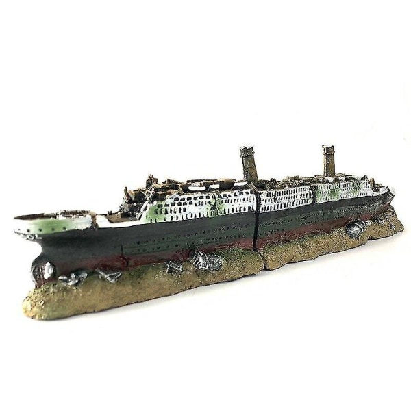 Aquarium Titanic Mediterranean Model Ship Dekorationer