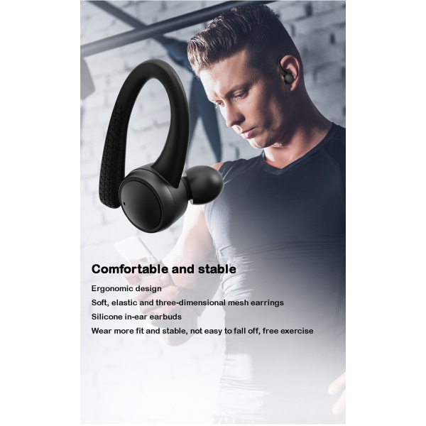 Bluetooth Headset Trådlösa Sport Hörlurar TWS Bluetooth