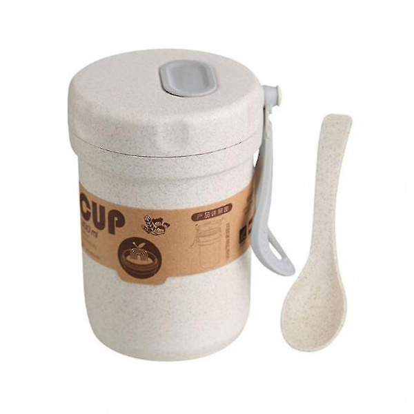 Yyh-halm Frukost Med Gröt Soppa Cup Till Arbete Lunch Box