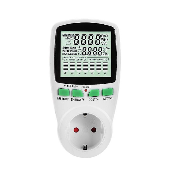 230Vac 16a 3680w digital power uttag elektrisk