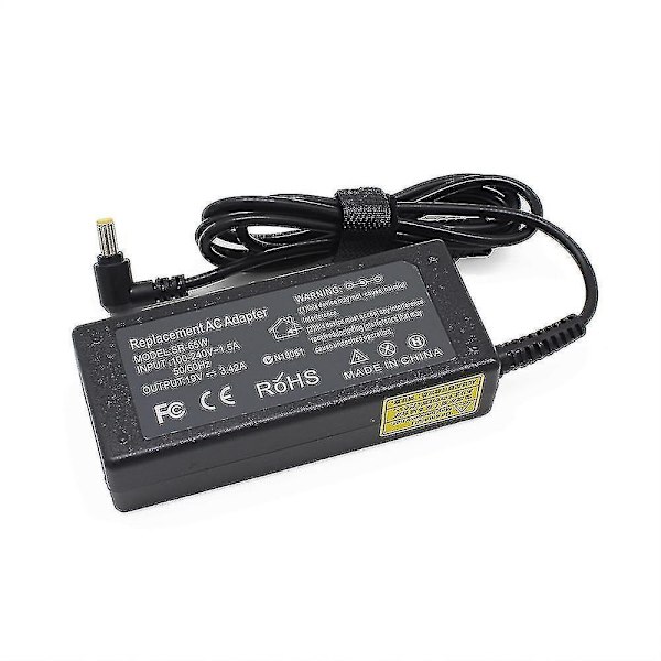 19v/ 3.42a/ 65w- AC Adapter Laddare för bärbar dator, bärbar dator