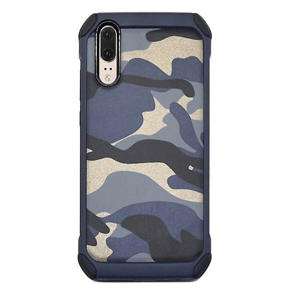 Huawei P20 Pro Case Cover - Kamouflage Blå