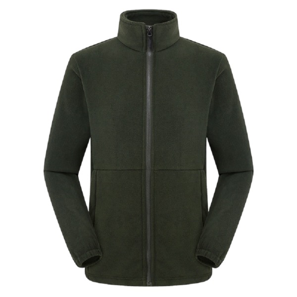 S-3XLPolar fleece herrjacka, tjock fleece utomhus Green XXL