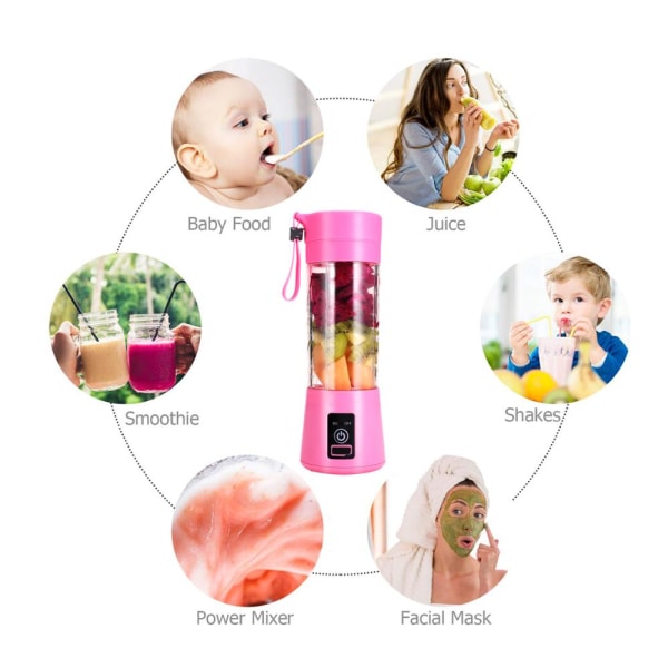 Bärbar elektrisk juicepress Uppladdningsbar Smoothie Blender USB