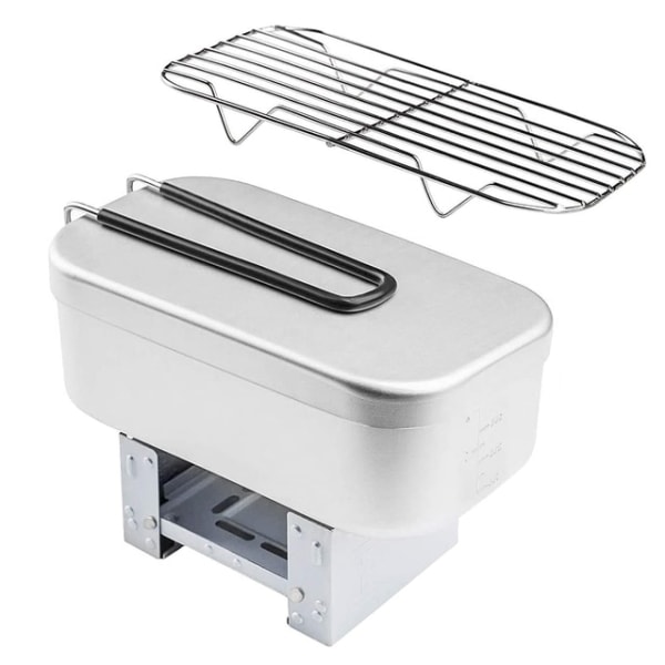 1000ml Lunchbox Mini hopfällbar spis Ångställ Combo Set