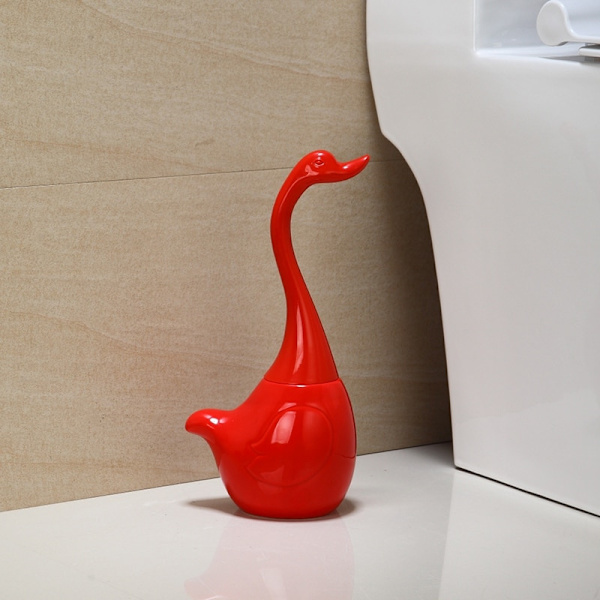 Keramik Plast Swan Toalettborsthållare Kreativt badrum