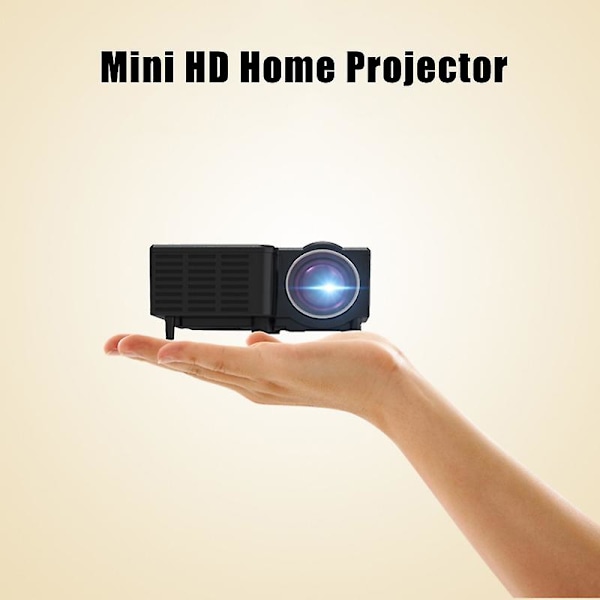 Mini Bärbar Led-projektor 1080p hemmabiobiovideo White