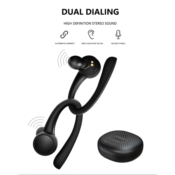 Bluetooth Headset Trådlösa Sport Hörlurar TWS Bluetooth