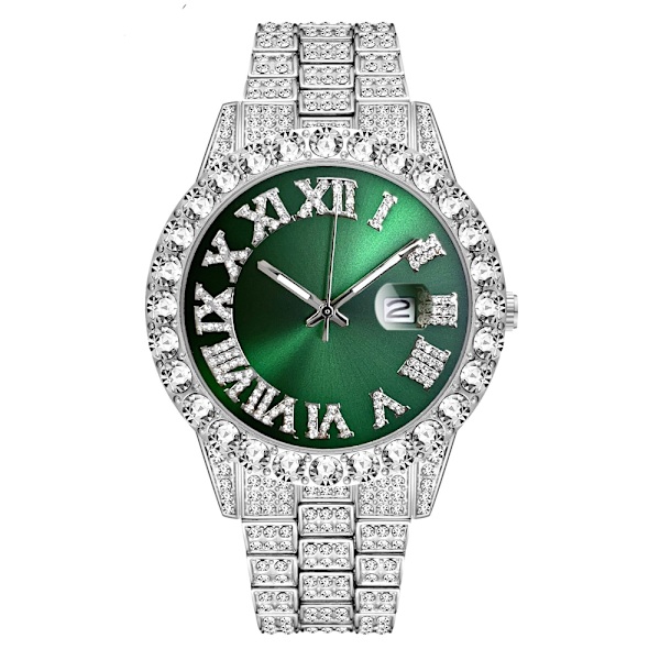 Watch Herr Lyxmärke Full Diamond Herrklockor AAA CZ