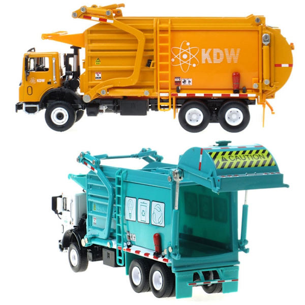 Legering pressgjuten tunna soptransportbil 1:24 Avfall