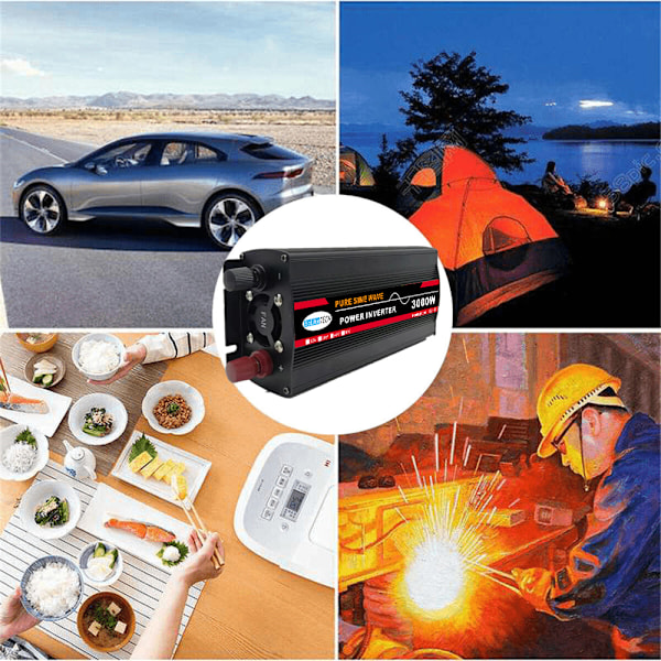 3000W 48V till 220V Pure Sine Wave Power Inverter Solar