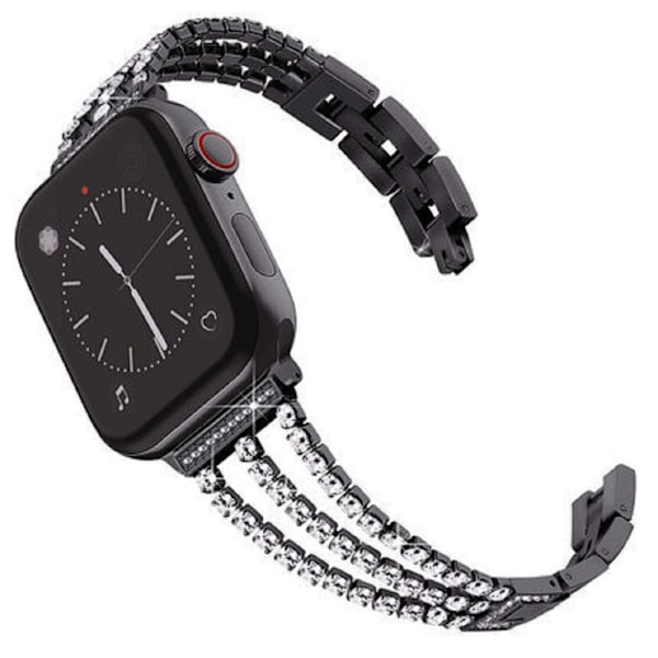 38/40-41 mm, 42/44-45 mm metallarmband för IWatch7SE Apple Black 42/44-45mm