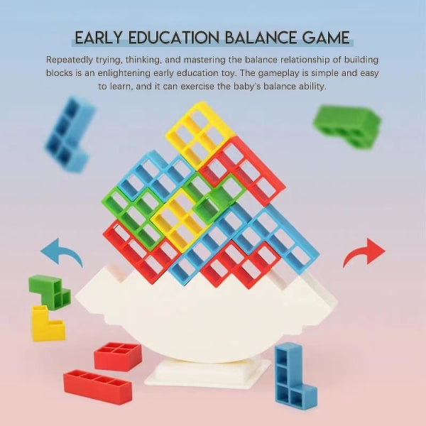 Brädspel för barn och vuxna Tetra Tower Balance Stacking 32pcs