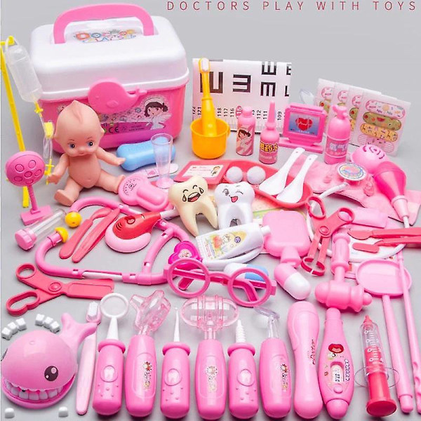 Läkare Toy Set Barn leker House Girl Stetoskop Baby