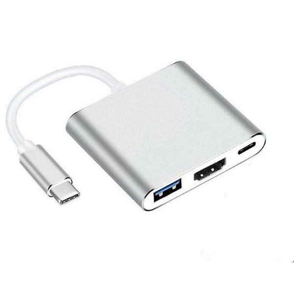 USB-C Multiport Adapter för USB 3.0, 4K HDMI och USB-C 3.1
