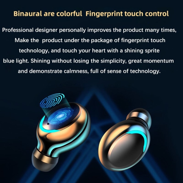 Oringinal F9 5C Fone Bluetooth TWS Fingerprint Touch Headset
