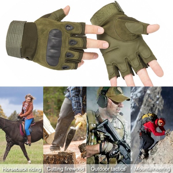 Men Tactical Gloves Outdoor Full Finger Handskar Half Finger