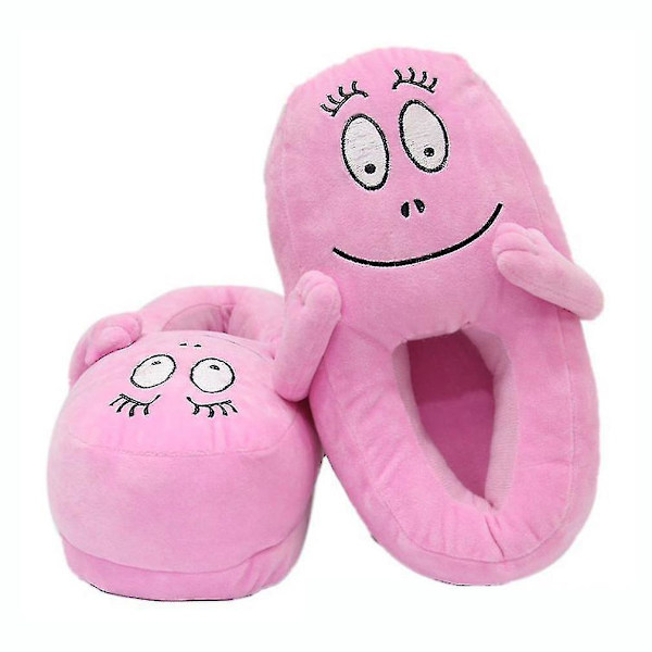 Barbapapa Warm Lovely Anime Tofflor Hem Tjockad Plysch