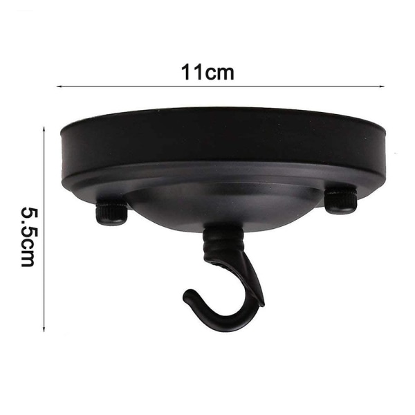 11 cm diameter tak med krok för hängande armaturer