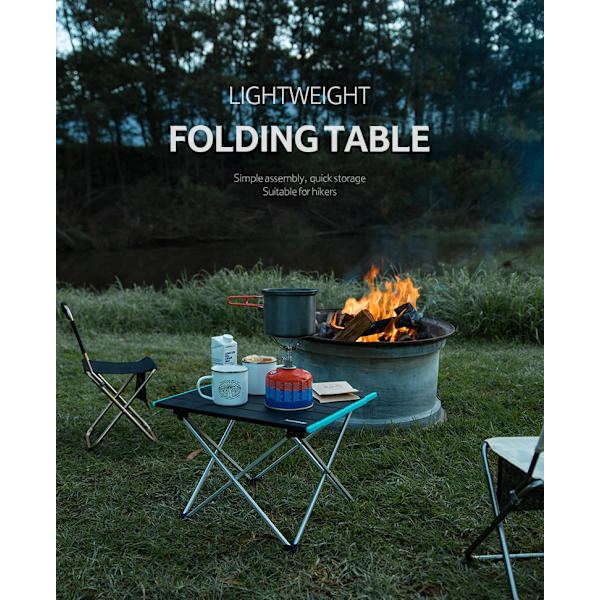 Utomhus fällbart bord av aluminiumlegering Bärbart picknickbord