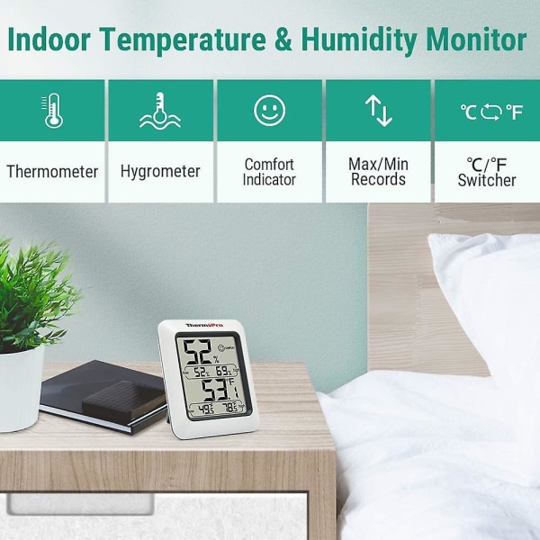 Digital Hygrometer Inomhustermometer Rumstermometer Och