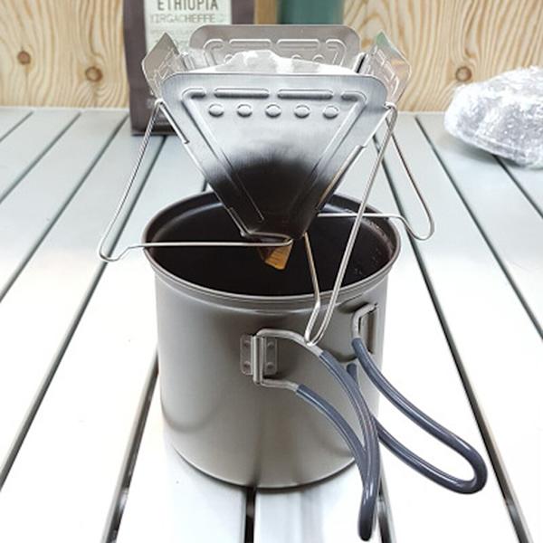 Rostfritt stål fällbart kaffedroppfilterställ kaffe