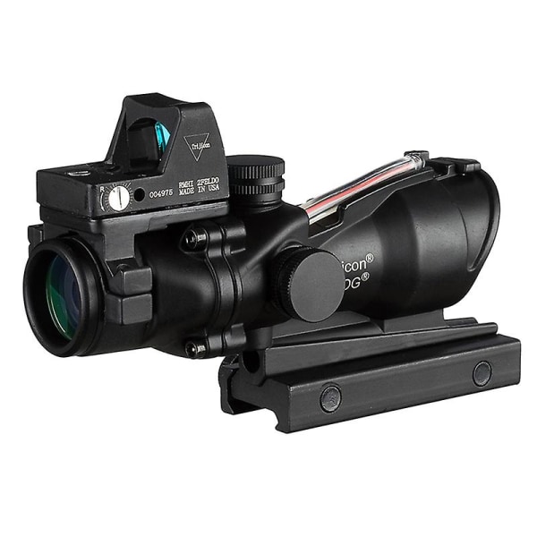 Us Stock 4x32 Red Fiber Source Real Fiber Scope med Rmr