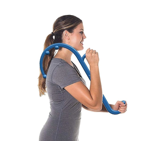 Trigger Point Self Massager Stick Theracane Body Muscle Blue