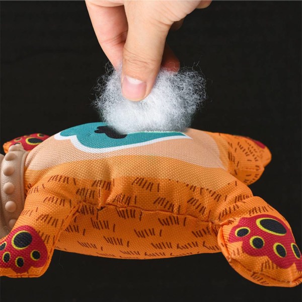 Pet Animal Shape Toy, Oxford tyg tecknade molar tänder Grey