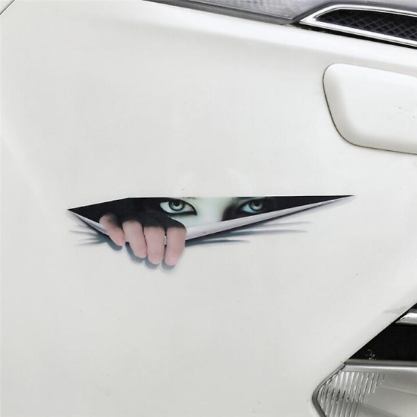 2st Girl Eyes Voyeur Car Stickers 39,5*11,5cm Pvc Car