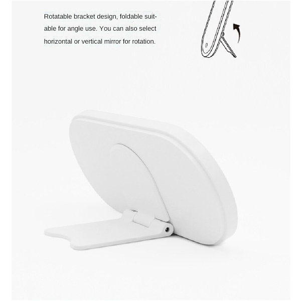 Led sminkspegel, bärbar, lämplig för Fill Light Tablet White