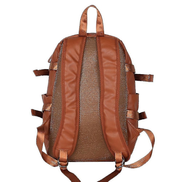 Unisex läderryggsäck Casual Style Brun