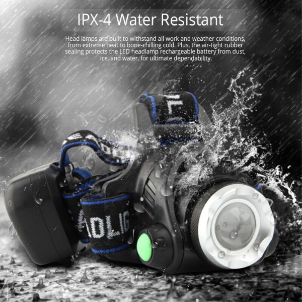 Pocketman 25000LM Strålkastare T6/L2/V6 LED Strålkastare Zoombar