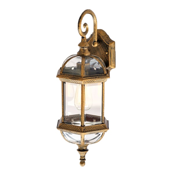 20cm Trädgårdsvägglampa, 220V E27 Utan Glödlampa, Utomhus