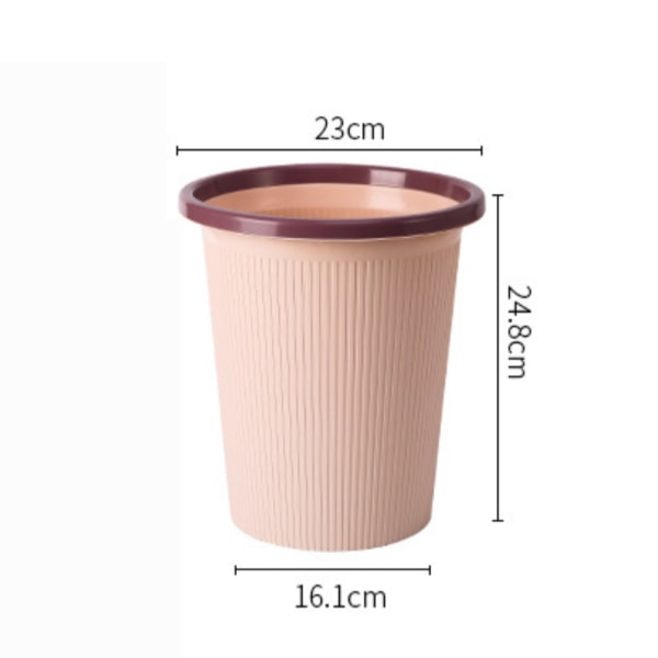 PP papperskorg, lämplig för hushållssopsamlingskärl Pink