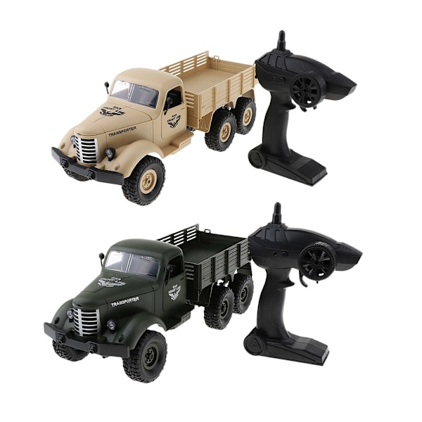 6WD 1/16 RC Militär klätterbil Fordonsmodell Leksak W/