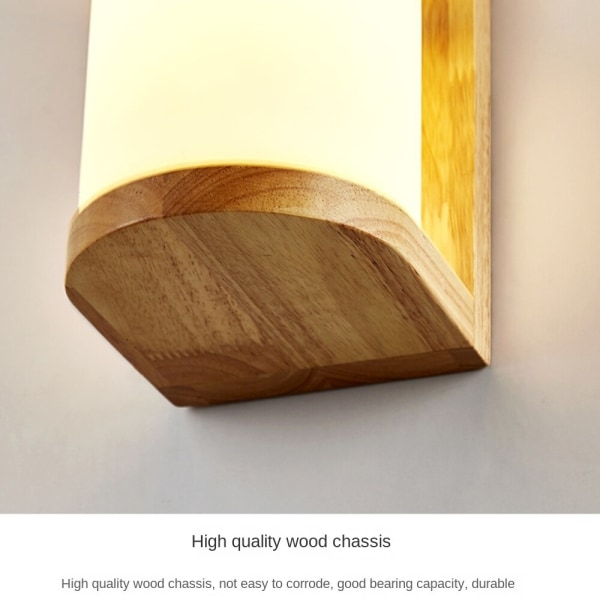 Interiör Vägglampor i massivt trä, Creative Simple Modern Wood（upside down）