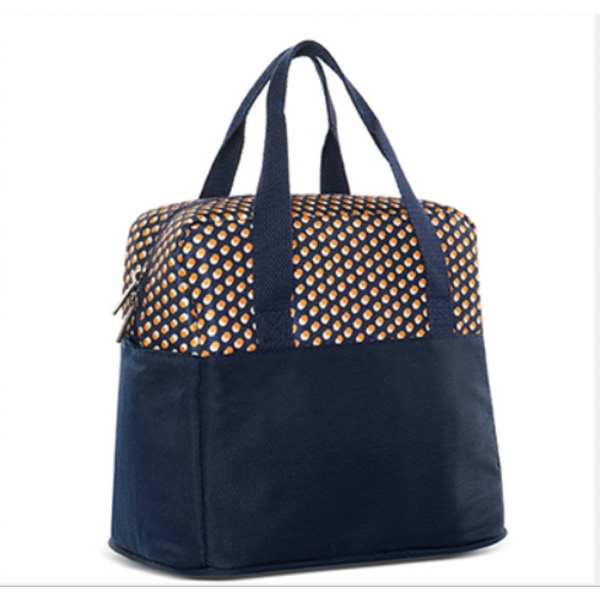Fashion Dot Print Portable Cooler Lunch Bag Thermal