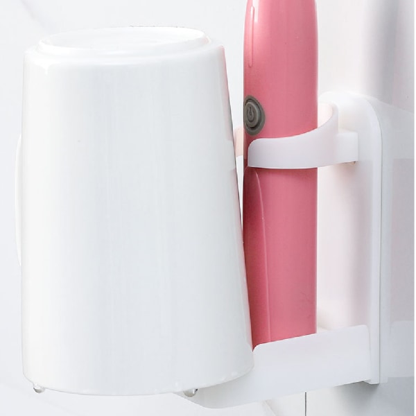 Elektrisk tandborsthållare i plast för badrum White