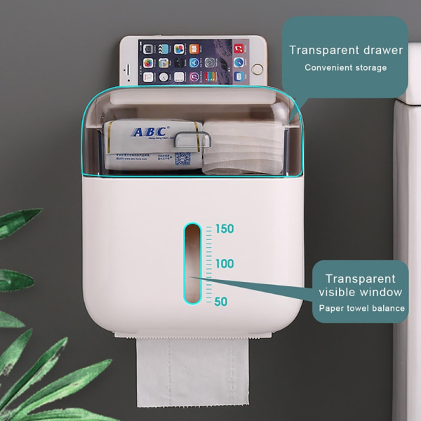 Bärbar toalettpappershållare Hygienisk pappersdispenser Hem