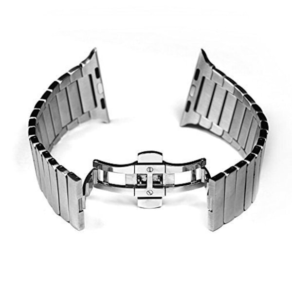 38/40/41MM, 42/44/45MM metallrem för Applewatch5/6/7 med Silver  38/40/41MM