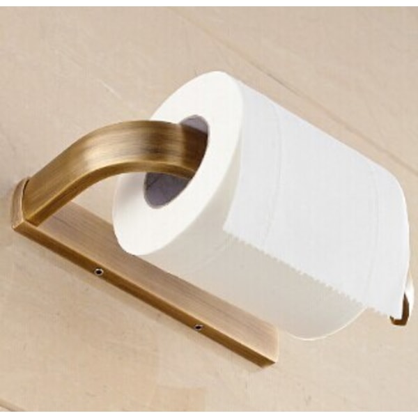 Toalettpappersrullehållare Guldpappersställ Mjukpappershållare Vägg
