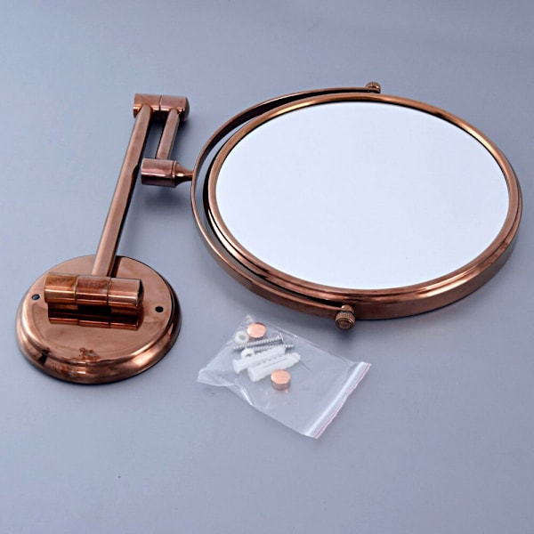 Vikbar Dual Arm Förläng Rose Gold Mässing Väggfäste