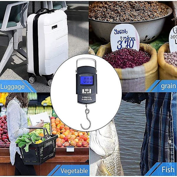 Bärbar digital elektronisk krokhängande våg Digital