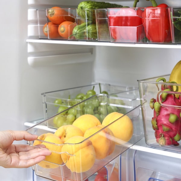 Transparent Kylskåp Organizer Bin förvaringsbox