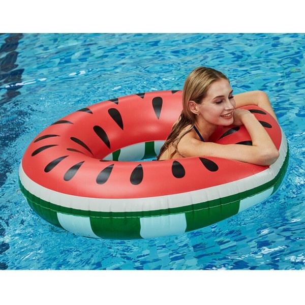 120CM Vattenmelon Uppblåsbar Pool Float Circle Ring För Barn