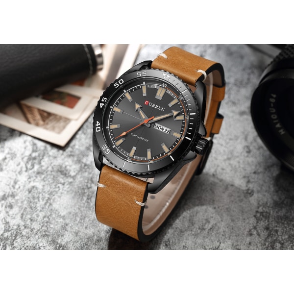 Mode mäns armbandsur Quartz Watch män Vattentät