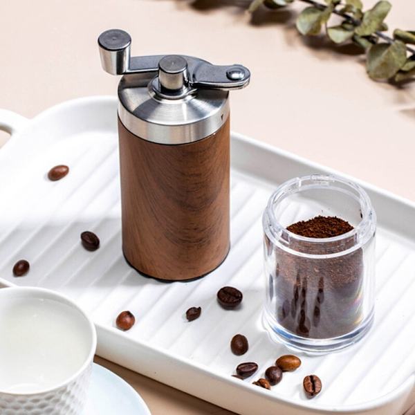Bärbar hand manuell kaffekvarn kaffe i rostfritt stål