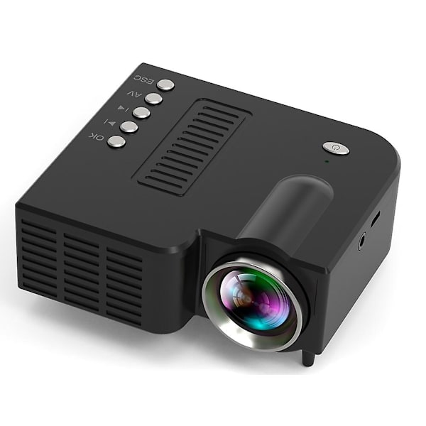 Mini Bärbar Led-projektor 1080p hemmabiobiovideo White